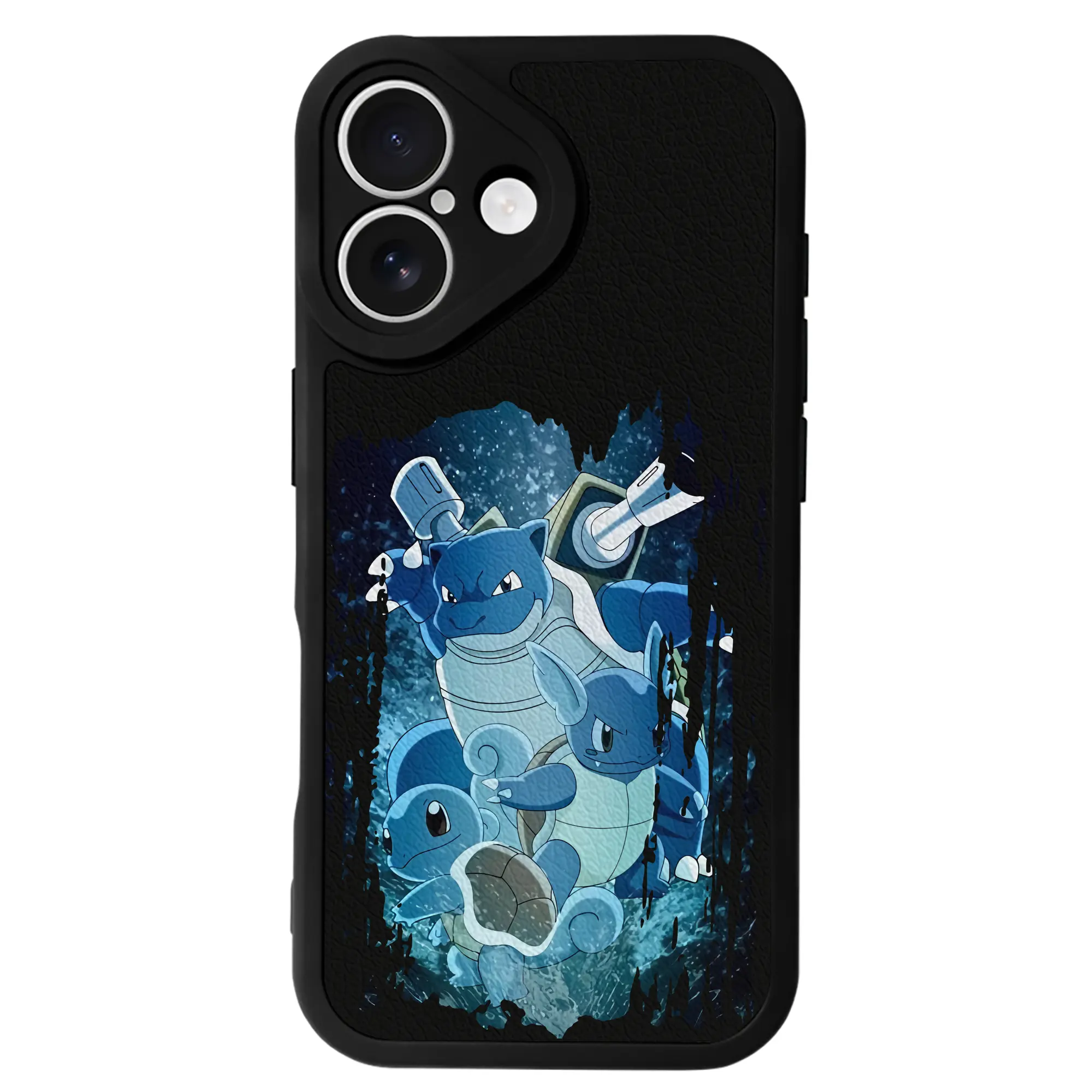 ポケモン グッズ,ゼニガメ - IPhone 16シリーズ対応 ・ シリコンスマホケース ・ レザー調 ・ 高精度フィット ・ 耐衝撃 ・ ワイヤレス充電対応 ・ 精密カット